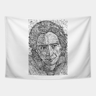 HANNAH ARENDT ink portrait .3 Tapestry