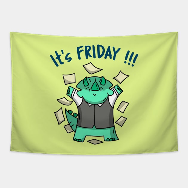 It's Friday Tapestry by Minimo Creation