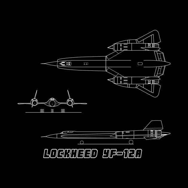 Lockheed YF-12A (Stealth Fighter) (white) by Big Term Designs