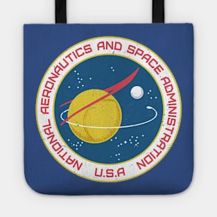 vintage space administration badge Tote