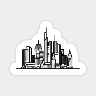 Frankfurt Minimalist Skyline Magnet