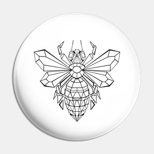 Polygonal bee Pin