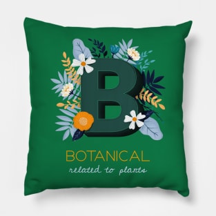 Botanical related to plants Pillow