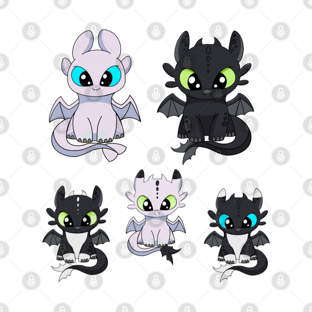 Dragons family, toothless and light fury, dragons babies, how to train