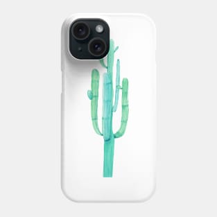 One Pretty Watercolor Cactus Phone Case