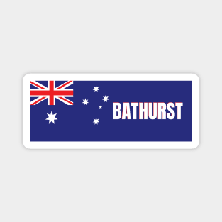Bathurst City in Australian Flag Magnet