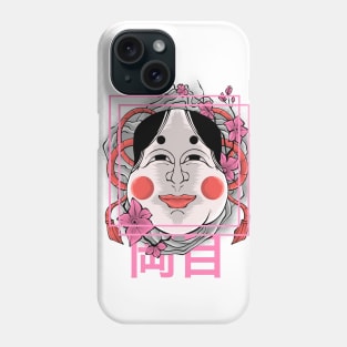 Japanese okame mask Phone Case