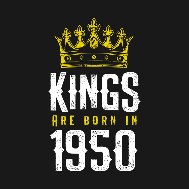 kings are born 1950  birthday quote crown king birthday party gift by thepersianshop