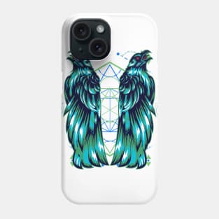 crow miror vintage geometric Phone Case