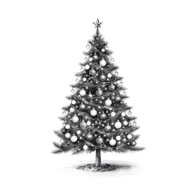 Christmas tree in pencil by ArtinDrop