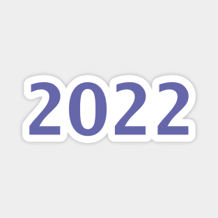 2022 Color of the Year Typography Very Peri Periwinkle Blue Magnet