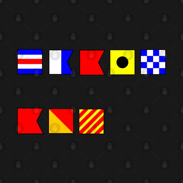 CABIN BOY SPELT OUT IN NAUTICAL FLAGS by sailorsam1805