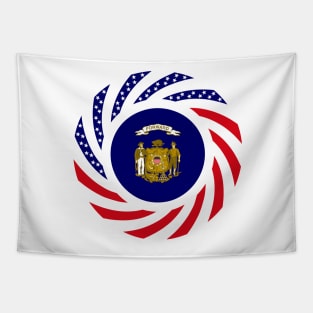 Wisconsin Murican Patriot Flag Series Tapestry