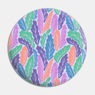 Tropical colorful leaves botanical pattern in pastel tones Pin