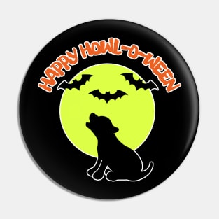 Wolf pup halloween Pin