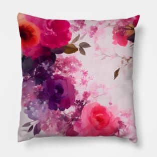 Rose Pattern Pillow