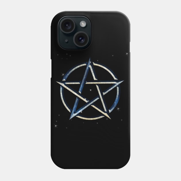 Blue Pentagram Phone Case by emma17