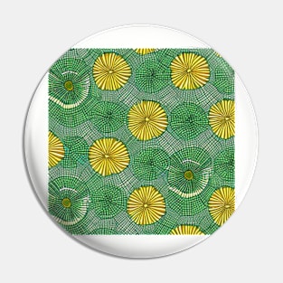 green and yellow Pin