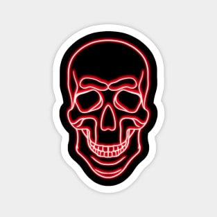 skull, neon sign Magnet