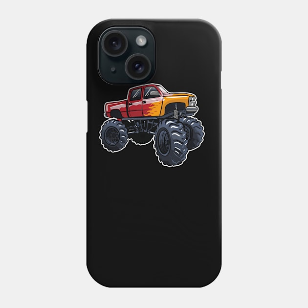 Monster Truck Phone Case by LetsBeginDesigns