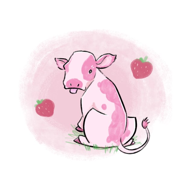 Strawberry Milk Cow by Kylah0h