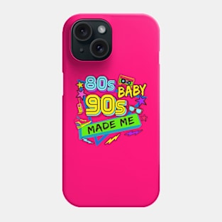 80s Baby 90s Made Me Retro Vintage Style Phone Case