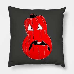 red pumpkin Halloween Pillow