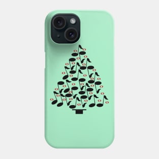 Black Musical Christmas Tree Phone Case