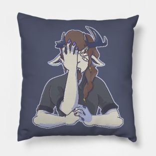 Shy with Many Eyes Pillow