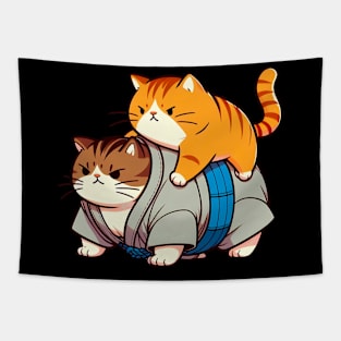 Sumo Cat Tapestry