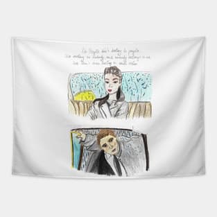 Breakfast at Tiffanys Holly Golightly Quotes Tapestry