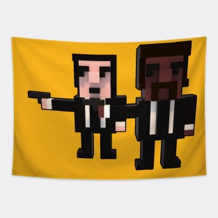 Pixel Pulp Fiction Tapestry