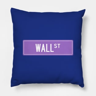 Wall st purple Pillow