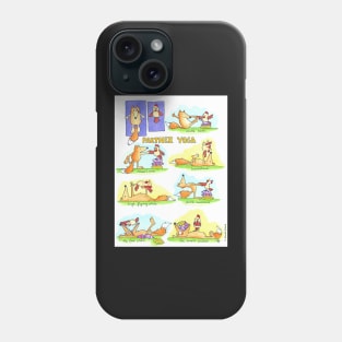 Fox and Chicken Partner Yoga Phone Case