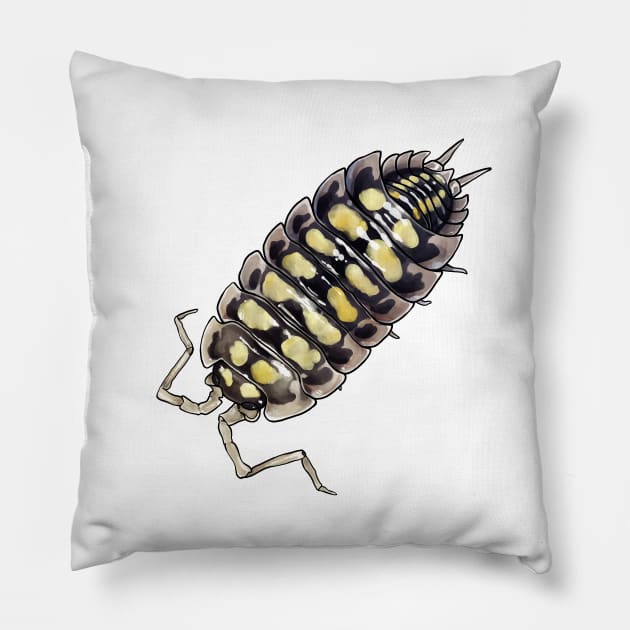 Porcellio haasi Isopod Pillow by slothbug