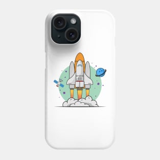 Shuttle Takeoff - Spaceship Phone Case