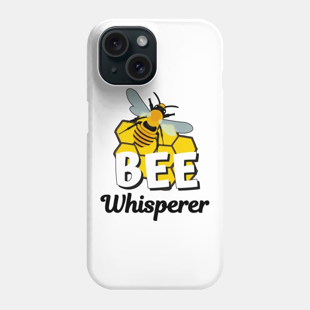 Bee Whisper Honey Bees Beekeeper Honeycomb Phone Case by Foxxy Merch