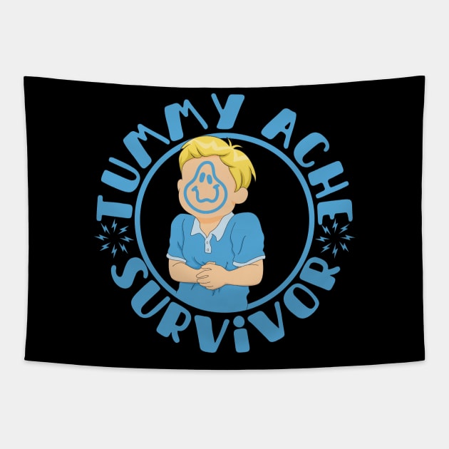 Tummy Ache Survivor Tapestry by Myartstor 