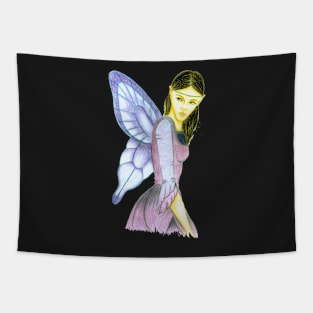 Fluttering Fairy- Deep Purple Tapestry