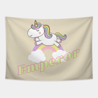 emperor ll unicorn Tapestry