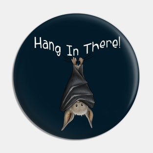 Hang In There Cute Chilling Upside-Down Hanging Bat Pin