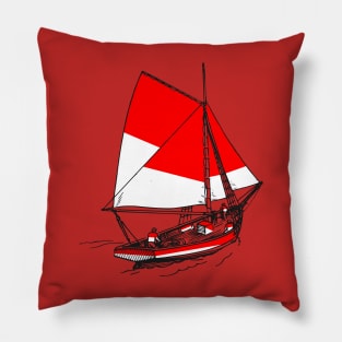 Indonesia Flag Country Pride Support Indonesian Badminton Pillow