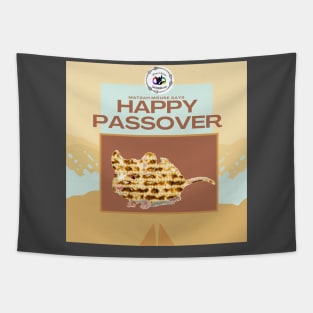 Matzah Mouse Says Happy Passover Tapestry