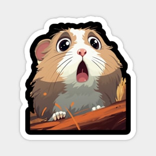 Scared Hamster Meme, gift present ideas Magnet