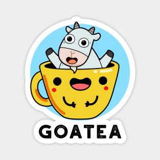 Goatea Cute Goat Tea Pun Magnet