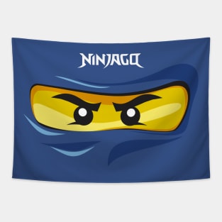 Ninjago Eyes BLUE Ninja JAY FanArt FanMade T-Shirt Tapestry