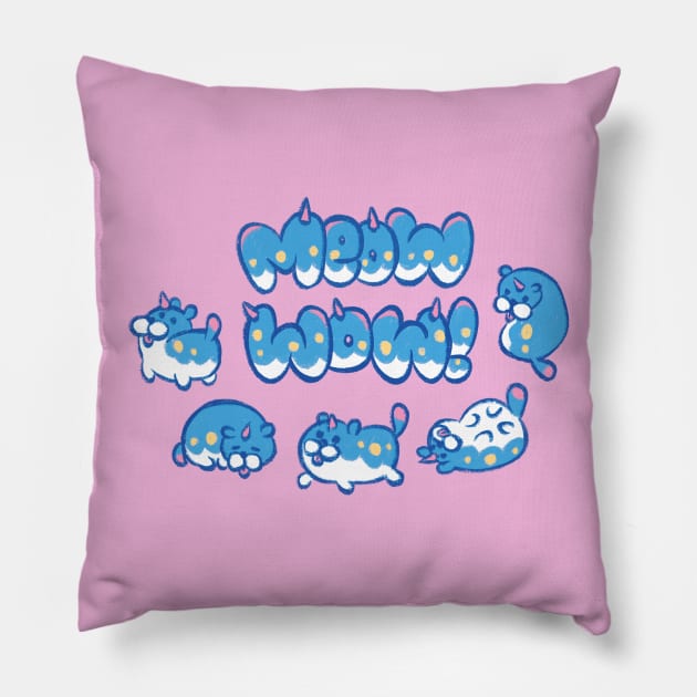 Mowow! Pillow by toppiesart