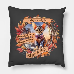 Cat Couture Bespoke Vicuña Slay Kitty Style 0CS Pillow