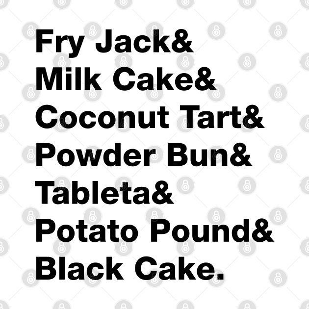 Belizean Treats List - Black Text by Raquel’s Room