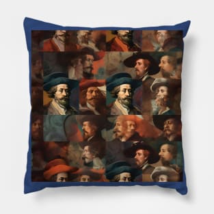 Rembrandt Paintings Mashup Pillow